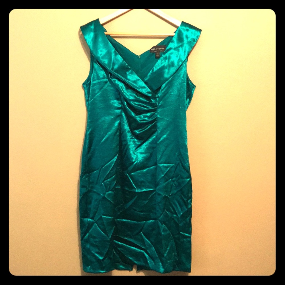 Emerald Silk Dress